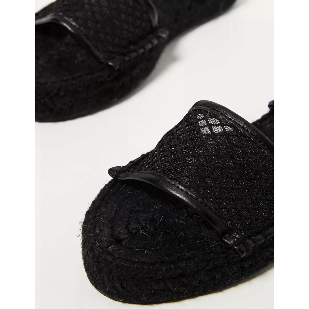 Anthropologie Platform Espadrille Black Sandals NWT Size 9, 10 - Picture 3 of 12